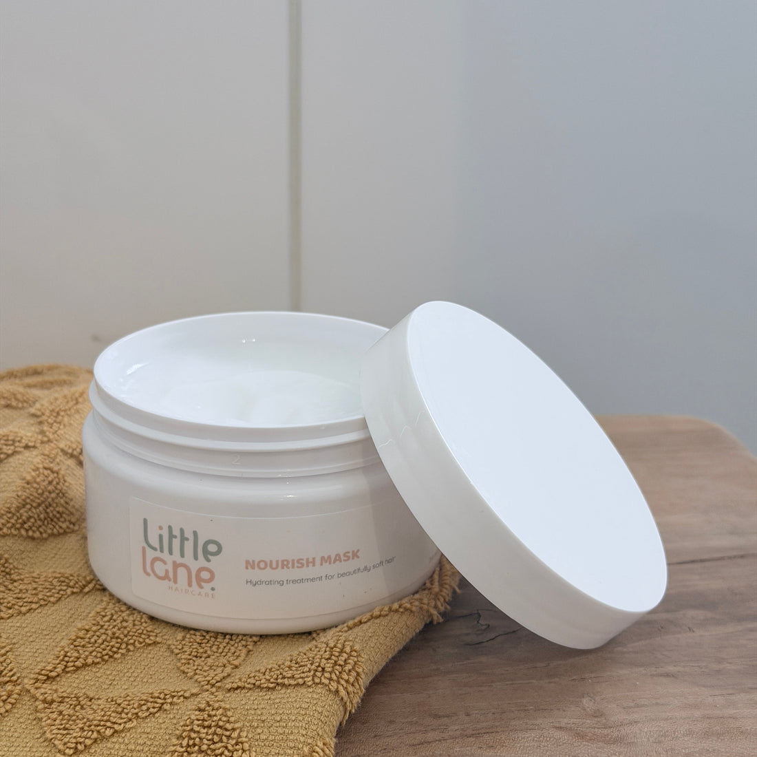 Little Lane Nourish Mask for dry, damaged, or chlorine-affected kids hair
